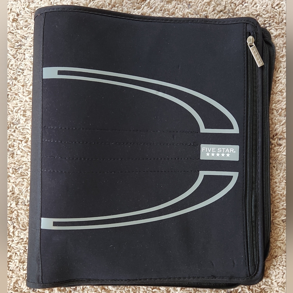 Mead 5 Star Zipper 3 Ring Binder